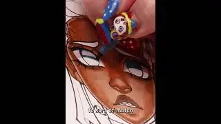 Drawing Gangle as a Human from The Amazing Digital Circus