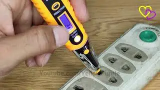 Non Contact Digital Electric  VOLTAGE TESTER PEN AC - DC 12-220V LCD Display || Smart Meter Tester
