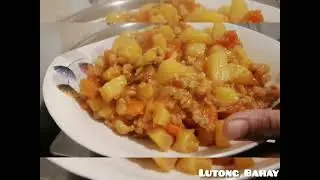 Minced pork with potato and carrots |  Giniling gusto ng mga chinese.