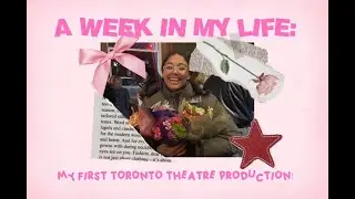 week in my life:  grocery runs, getting sick, rehearsals, and performing