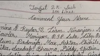comment your name