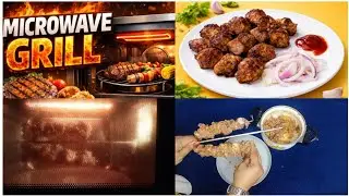 Microwave grill kre or asan kre apene khana bnane andaz #microwaveovens #grill #kabab #kababrecipe 