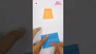 Origami Skirt - How to make a Paper Skirt Tutorials #shorts