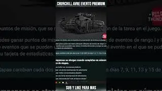 ✅ &iexcl;CHURCHILL De 230mm Premium GRATIS! Nuevo Evento - War Thunder 🔴