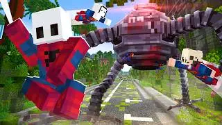 Sobrevivimos al OMNIDROIDE usando SUPERPODERES EN Minecraft