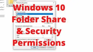 Windows 10 folder security