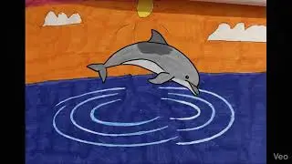 Dolphin leaps out your water. Dolphin swims underwater.🐬💧