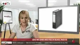 Leitz 180 Lever Arch File A4 Black, Pack 10