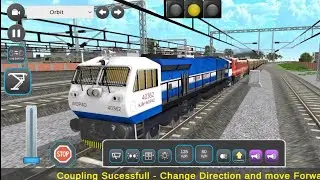 Indian Railway Train Simulator Android Gameplay | New WAP 7 & ICF AC Coaches Added Train Games 3D