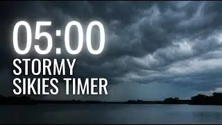 Gentle Thunder & Rain | 5 Minute Relaxation Timer for Classrooms & Study