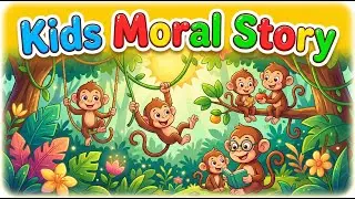 Monkey Stories for Kids 🐒 | Moral Cartoon Stories | Fun spark kids tv