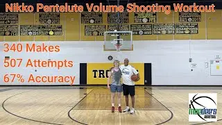 Nikko Pentelute Volume Shooting Workout 340 Makes 507 Attempts 67% Accuracy 5/28/2023