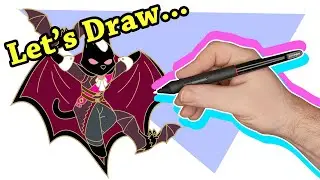 Let's Draw the Vampire Lord Cat Hard Enamel Pin