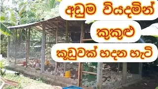 අඩු වියදමින් කුකුළු කූඩුවක් හදන හැටි. How to build a chicken cage at the lowest cost. #chicken #cage