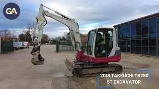 2018 TAKEUCHI TB250 5T EXCAVATOR