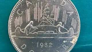 1982 Canada&rsquo;s confederation dollar pure nickel