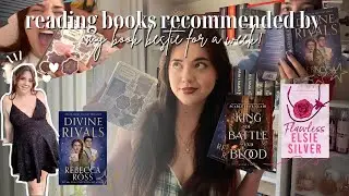 reading books recommended by my book bestie for a week! *spoiler reading vlog* 📚🌟