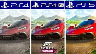 Forza Horizon 5 PS4 vs PS4 Pro vs PS5 Graphics Comparison