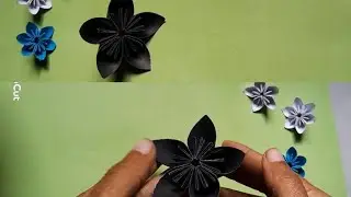 Diy origami paper flowers #crafts #shorta #shortvidea #flower #origami 