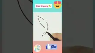 1 Line Drawing #16 - Bird Drawing🐦 - Drawing Ideas - @sweetartcraftnation7786 - #shorts - #viral