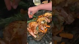 Cornish hen using kinder seasoning so good #cornishhen #dinner #recipe #viral