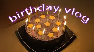 birthday vlog | hauls & baking my bday cake