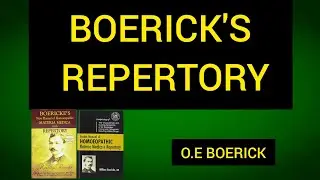 BOERICK'S Repertory # quick recap#upsc # m.d