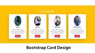 bootstrap card design | Responsive cards using Bootstrap