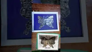 Broken mirror hack #mirror Butterfly 💙#art #trending #water lily