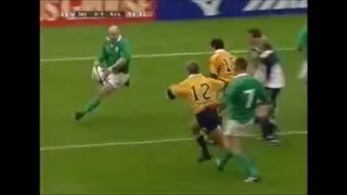 Keith Wood sidestep and hoof vs Australia 1999