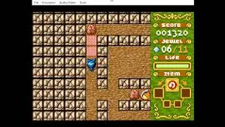 GBA, Emulated, Boulder Dash EX, Story, World Of Fire, Stage 5, 8500 points