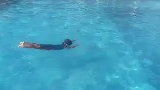 5ages boy swims