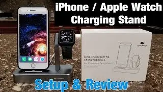 iVAPO iPhone X, 8, 7, 6 / Apple Watch Charging Dock - Setup & Review