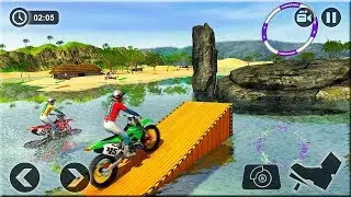 Beach Water Surfer Bike Racing Android Gameplay