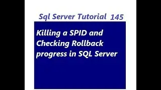 How to kill Session in SQL Server