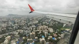 Mumbai to Delhi flight awesome weather 