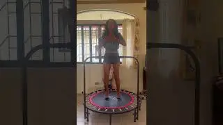 My new morning routine, yoga plus rebounding #philippines #fitness #filipina
