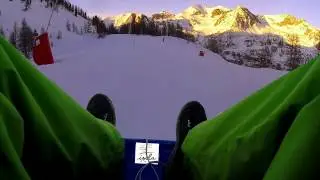 fanclub de Mathieu FAIVRE et maxi descente en luge &agrave; Isola 2000