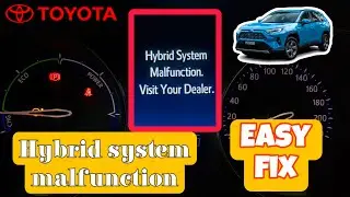 How to fix Hybrid System Malfunction Toyota, fault code C1310.