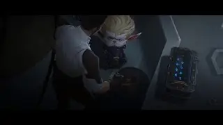 Arcane Arc II | Jayce and Viktor show their Inventions to Hermindiger in HD