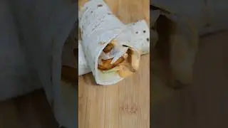 chicken nuggets tortilla wrap sandwich 🥪 #shorts