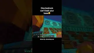 One bedrock can&rsquo;t leak your base on the server ip : donutsmp.net #donutsmp #drdonut #fyp