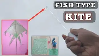 ИЗГОТОВЛЕНИЕ ВОЗДУШНОГО ЗМЕЯ // ВОЗДУШНЫЙ ЗМЕЙ В ВИДЕ РЫБКИ // КАК СДЕЛАТЬ ВОЗДУШНОГО ЗМЕЯ 🪁#easydiyideas
