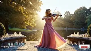 Sinfonía refinada para violín y piano en un majestuoso auditorio – para la reflexión emocional