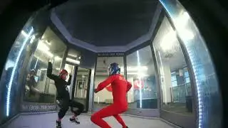 Jesse Flys - 10 - knee flying first attempt - iFly Denver 2021 - 3 mins - no audio
