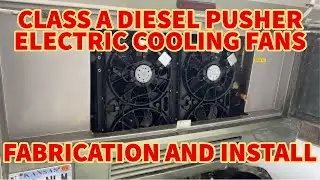 Diesel Pusher Electric Cooling Fan Conversion - The fab work! (2000 Holiday Rambler Endeavor)