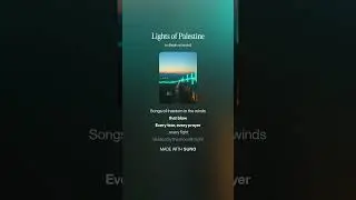 Lights of Palestine #popmusic #pop #music (Lyrics Video)