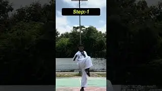 Uchi mawashi Geri kick tutorial ✅| karate deadly kick ☠️ #karate #mma #martialarts