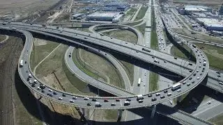 Строительство развязки КАД - М-11, СПАД Москва - Санкт-Петербург май 2017
