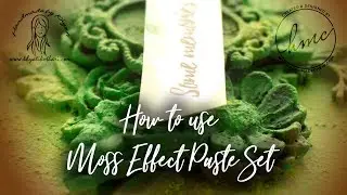 Mixed Media mini canvas using Moss effect Paste [ How to Video Tutorial ]